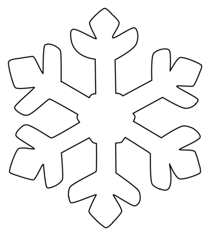 Snowflake Christmas Coloring Pages